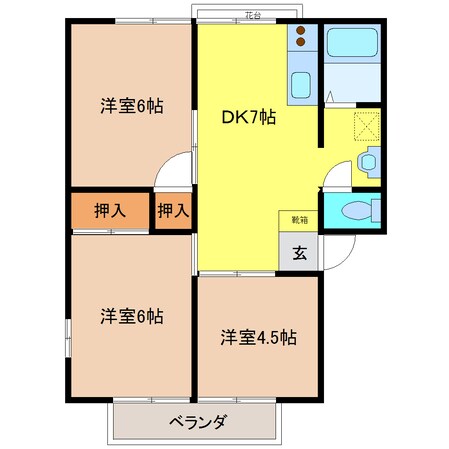 アーバンＴＡＮＤＡＲＡの物件間取画像